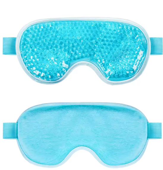 Gel Cooling Ice Face Eye Mask Facial Mask Hot Cold Compress Pack Gel Bead Cold Face Eye Mask Ice Pack Compress Sleeping Face SPA