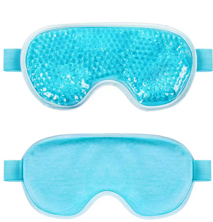 Gel Cooling Ice Face Eye Mask Facial Mask Hot Cold Compress Pack Gel Bead Cold Face Eye Mask Ice Pack Compress Sleeping Face SPA